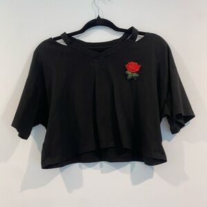 Rose croptop